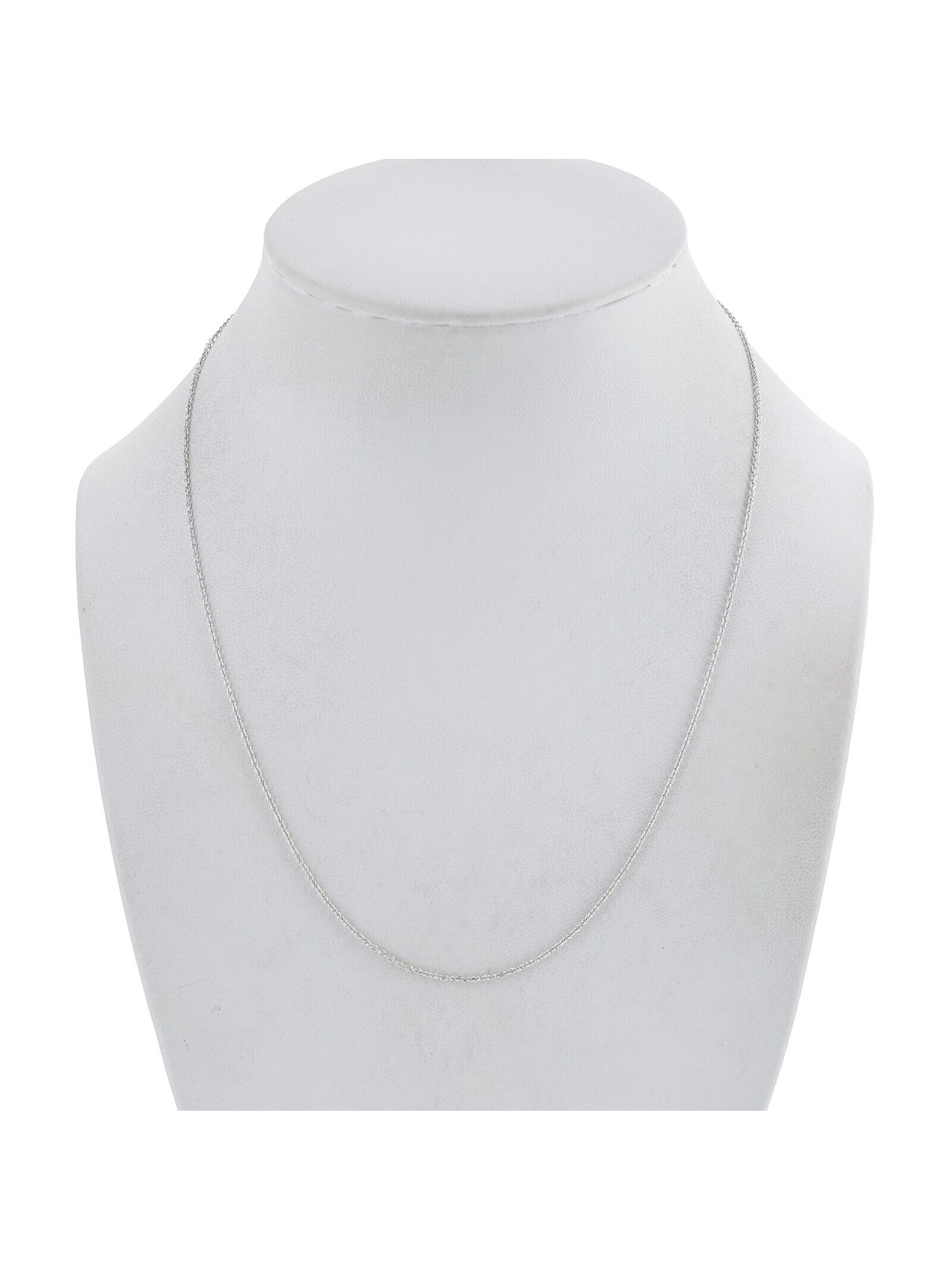 Vintage Italian Sterling Silver 925 Cable Link Chain Necklace 18